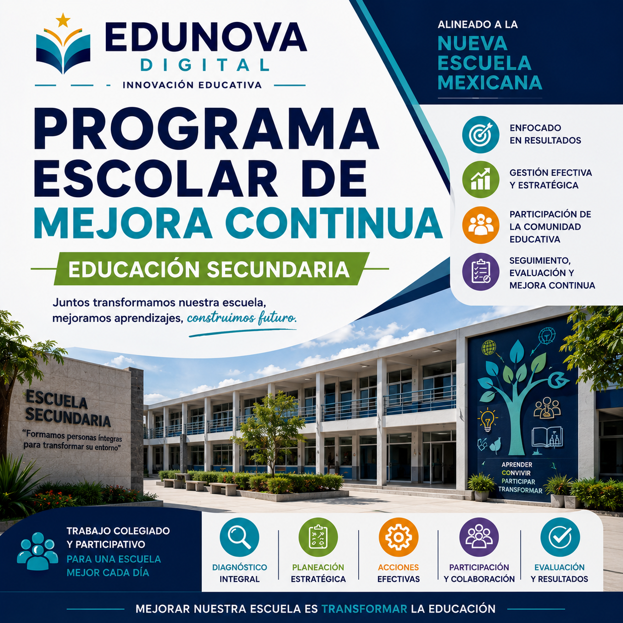 Programa Escolar de Mejora Continua Secundaria Editable en Word | PEMC NEM 2026-2027 Basado en Orientaciones SEP 1 Programa Escolar de Mejora Continua Secundaria Editable en Word | PEMC NEM 2026-2027 Basado en Orientaciones SEP
