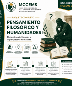 Planeaciones Didácticas Pensamiento Filosófico y Humanidades I Bachillerato MCCEMS (Plan 2025) | Programa Analítico y Planeaciones Editables en Word