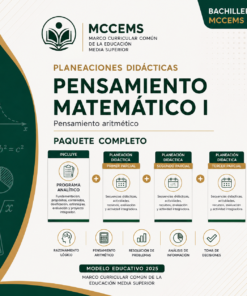 Planeaciones Didácticas Pensamiento Matemático I Bachillerato MCCEMS (Plan 2025) | Programa Analítico y Planeaciones Editables en Word