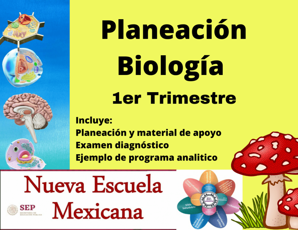 Planeación Biología NEM (Nueva Escuela Mexicana) 1er Trimestre