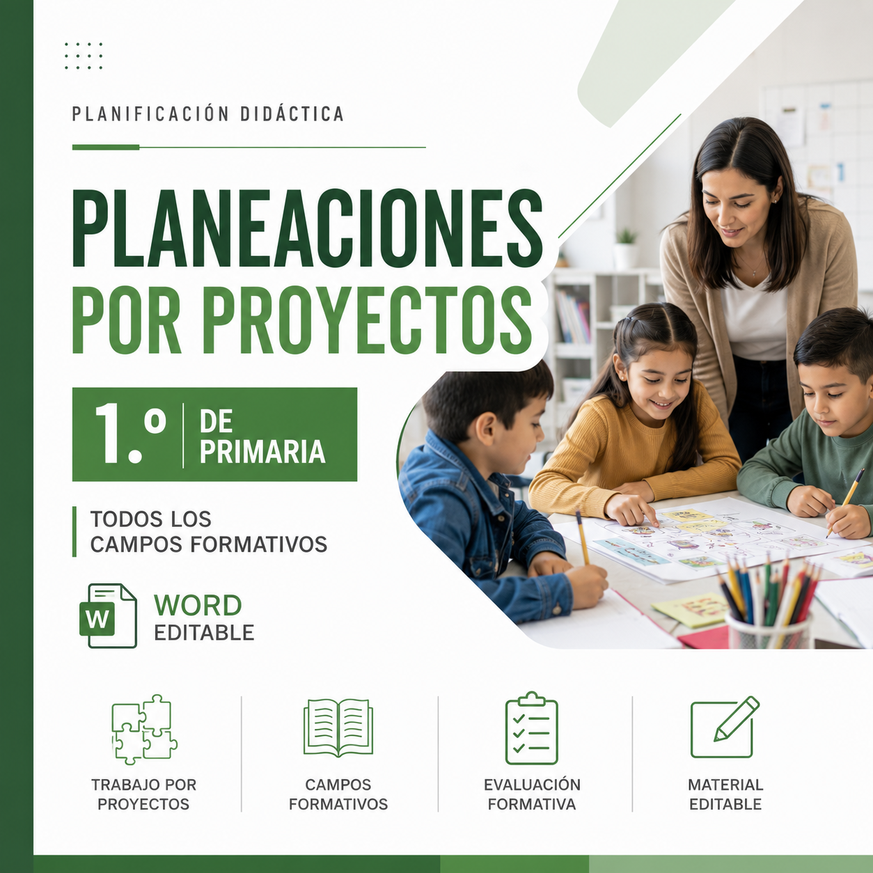 Planeaciones por Proyectos NEM 1° de Primaria Todos los Campos Formativos 2026-2027 Word Editable 1 Planeaciones por Proyectos NEM 1° de Primaria Todos los Campos Formativos 2026-2027 Word Editable