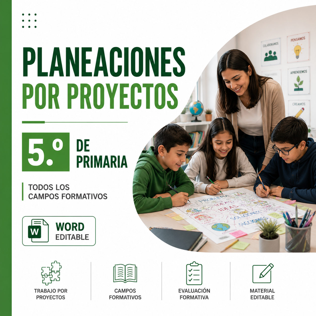 Planeaciones por Proyectos NEM 5° de Primaria Todos los Campos Formativos 2026-2027 Word Editable 1 Planeaciones por Proyectos NEM 5° de Primaria Todos los Campos Formativos 2026-2027 Word Editable