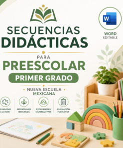 Secuencias Didácticas para Preescolar Primer Grado | Planeaciones NEM 2026-2027 | Word Editable