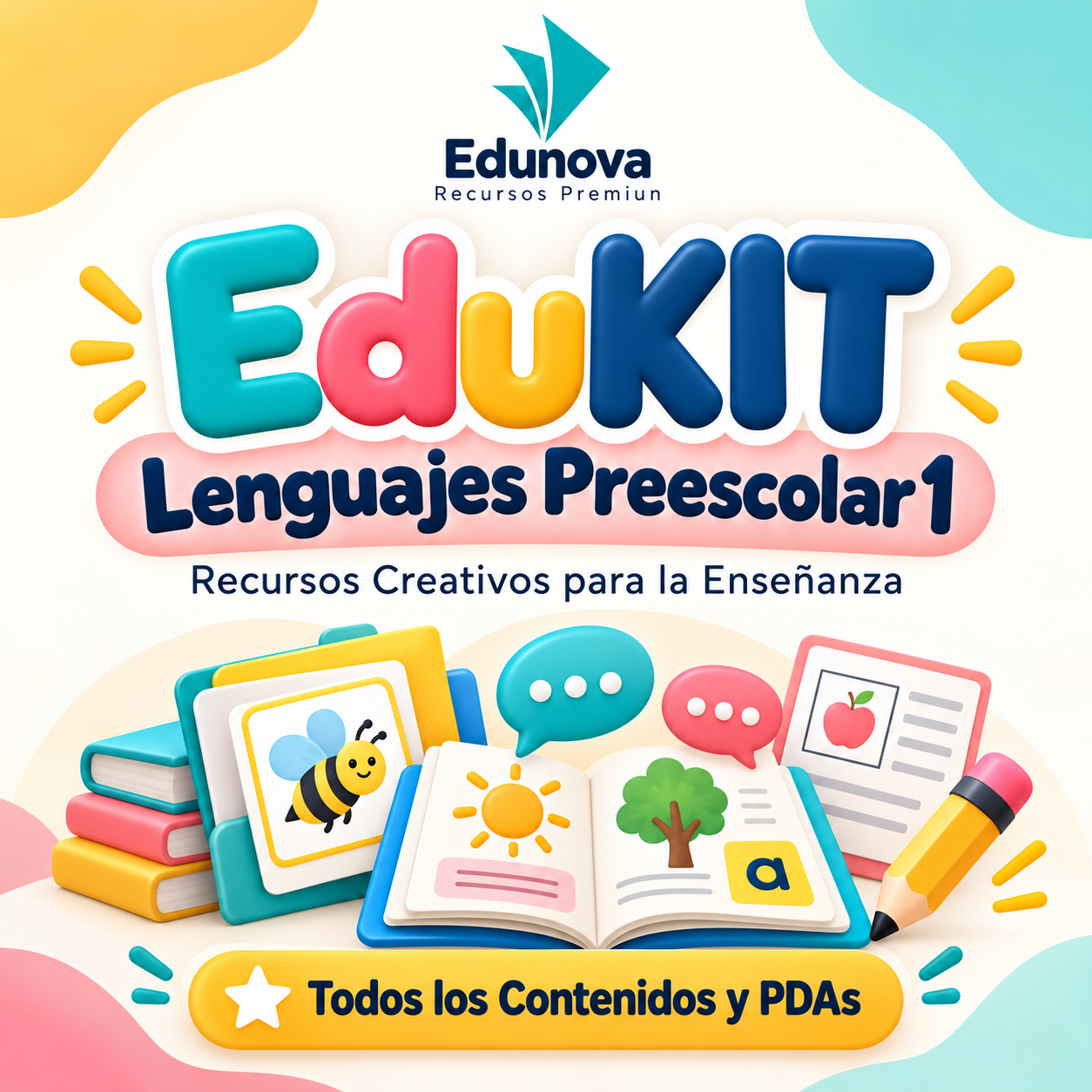 EduKIT Lenguajes Preescolar 1 | Recursos Creativos para la Enseñanza – Todos los Contenidos y PDAs 1 EduKIT Lenguajes Preescolar 1 | Recursos Creativos para la Enseñanza – Todos los Contenidos y PDAs