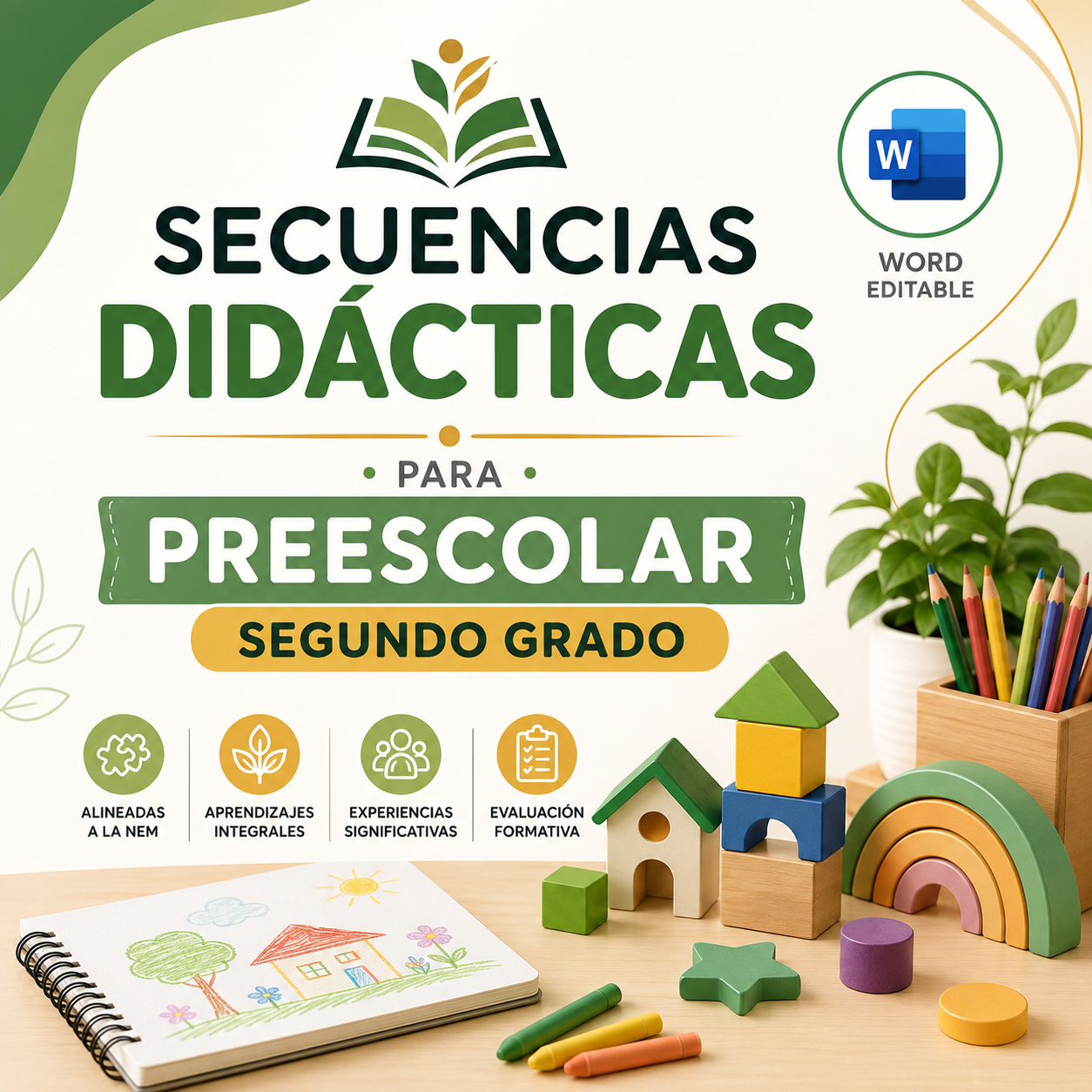 Secuencias Didácticas para Preescolar Segundo Grado | Planeaciones NEM 2026-2027 | Word Editable 1 Secuencias Didácticas para Preescolar Segundo Grado | Planeaciones NEM 2026-2027 | Word Editable