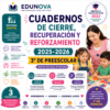Cuadernos de Cierre, Recuperación y Reforzamiento 2025-2026 3° Preescolar | Material Digital NEM
