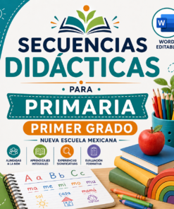 Secuencias Didácticas para Primaria Primer Grado | Planeaciones NEM 2026-2027 | Word Editable