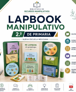 Lapbook Manipulativo NEM 2026-2027 2° de Primaria | Proyectos Integradores | PDF + Word Editable