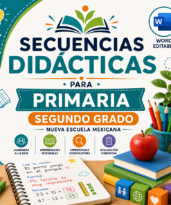 Secuencias Didácticas para Primaria Segundo Grado | Planeaciones NEM 2026-2027 | Word Editable