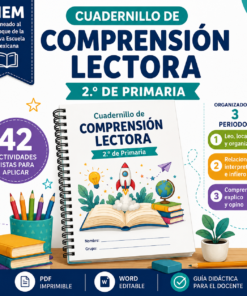 Cuadernillo de Comprensión Lectora 2.º de Primaria | NEM 2026-2027 | PDF + Word Editable