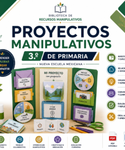 Proyectos Manipulativos NEM 2026-2027 3° de Primaria | Proyectos Integradores | PDF + Word Editable