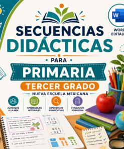 Secuencias Didácticas para Primaria Tercer Grado | Planeaciones NEM 2026-2027 | Word Editable