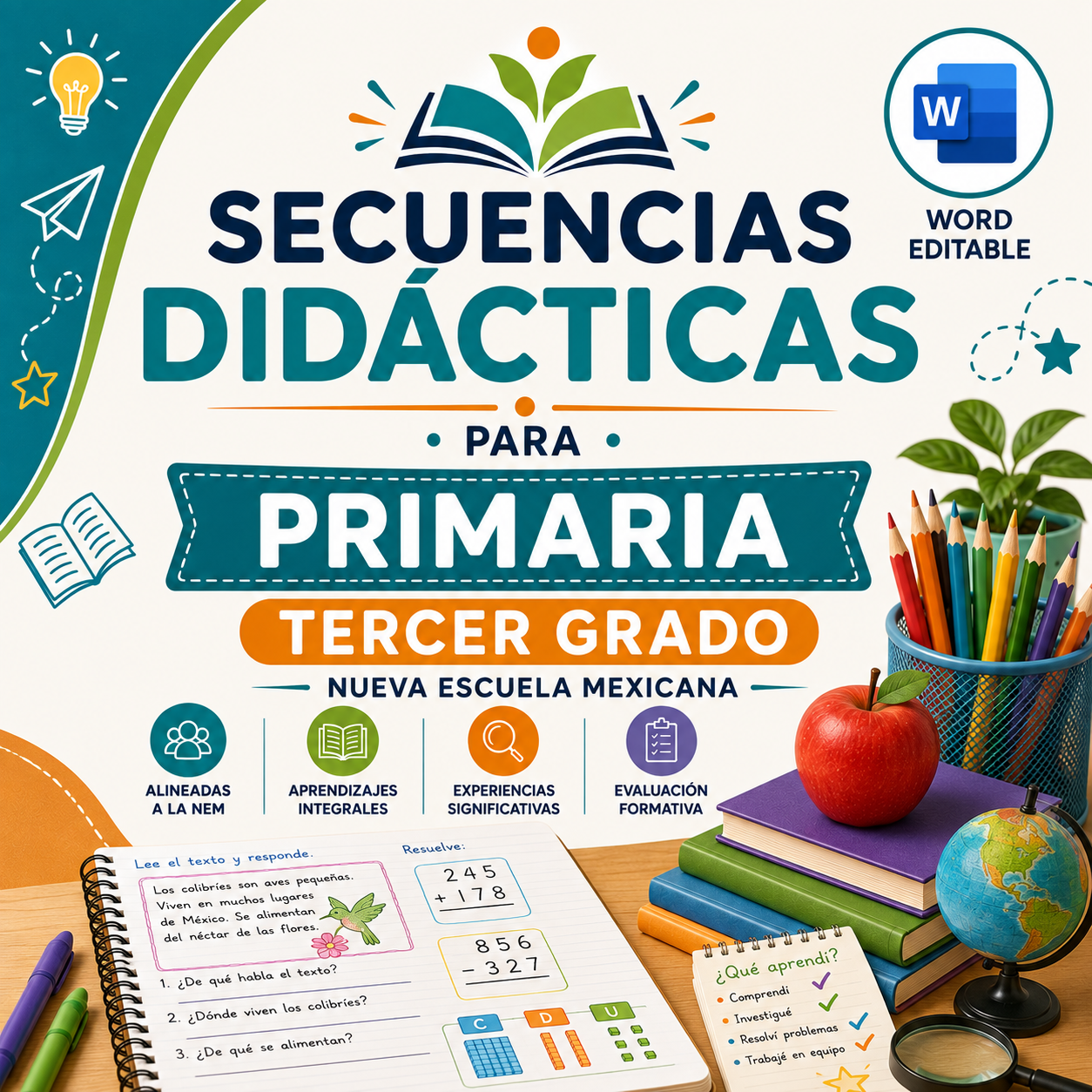 Secuencias Didácticas para Primaria Tercer Grado | Planeaciones NEM 2026-2027 | Word Editable 1 Secuencias Didácticas para Primaria Tercer Grado | Planeaciones NEM 2026-2027 | Word Editable