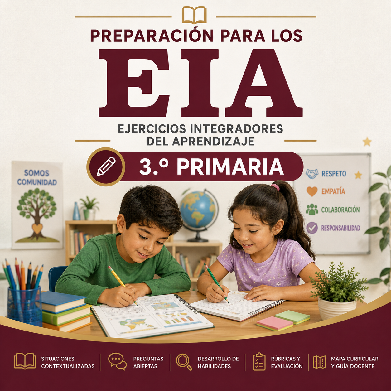 Ejercicios Integradores del Aprendizaje EIA 3.º Primaria 2026-2027 | Preparación, Evaluación y Retroalimentación | Word Editable 1 Ejercicios Integradores del Aprendizaje EIA 3.º Primaria 2026-2027 | Preparación, Evaluación y Retroalimentación | Word Editable