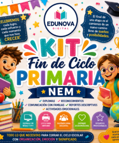 Mega Kit Fin de Curso Primaria NEM | Diplomas, Comunicación con Familias y Recursos Editables para Docentes