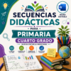 Secuencias Didácticas para Primaria Cuarto Grado | Planeaciones NEM 2026-2027 | Word Editable