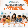 Planeaciones NEM 2.º de Primaria por Proyectos 2026-2027 | Todos los Campos Formativos | Word Editable