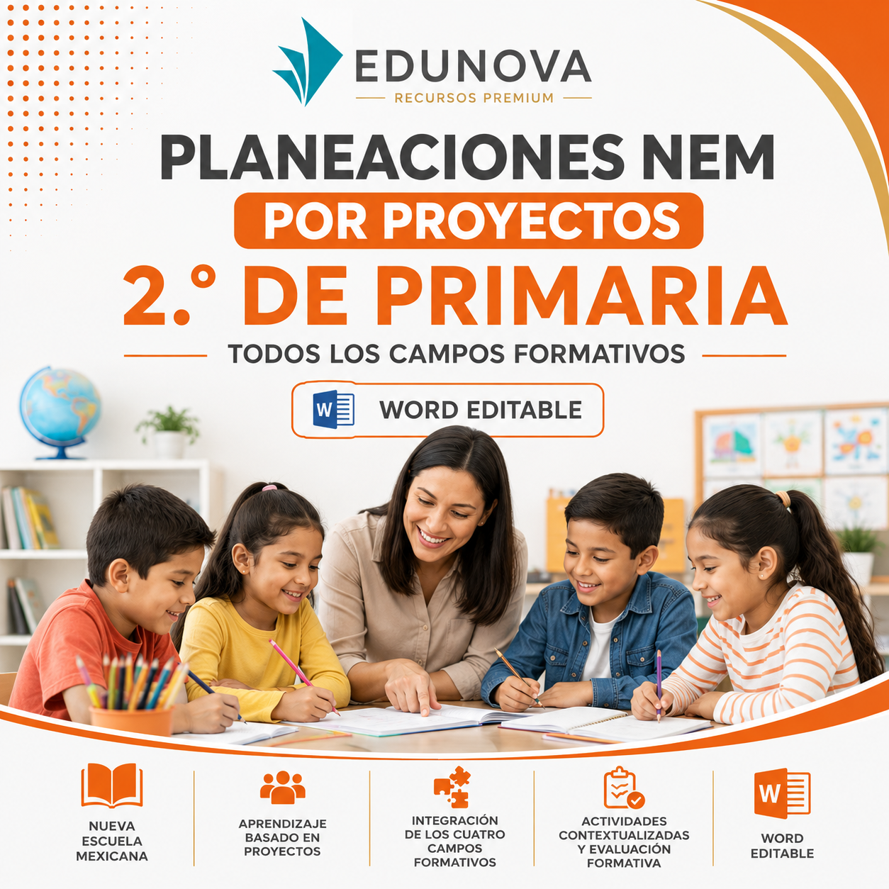 Planeaciones NEM 2.º de Primaria por Proyectos 2026-2027 | Todos los Campos Formativos | Word Editable 1 Planeaciones NEM 2.º de Primaria por Proyectos 2026-2027 | Todos los Campos Formativos | Word Editable
