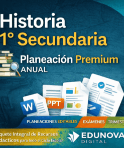 Historia 1° Secundaria Planeación Premium Anual