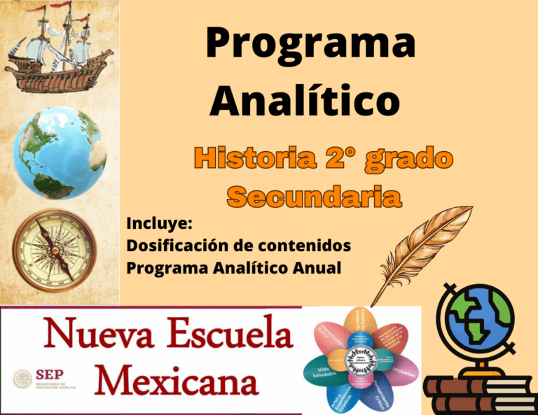 Programa Analítico Historia 2° grado de Secundaria
