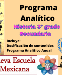 Programa Analítico Historia 3° Grado Secundaria