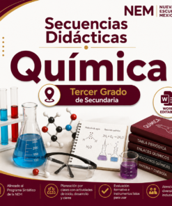 Secuencias Didácticas para Química Tercer Grado de Secundaria | Planeaciones NEM 2026-2027 | Word Editable