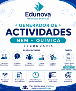 Generador de Actividades NEM Química 3er Grado Secundaria 2026-2027 | 5 Tipos de Actividad + Examen | Word Editable