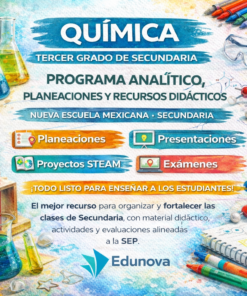Química 3: Programa Analítico, Planeaciones y Recursos Didácticos