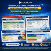 Colorida infografía educativa para 3er grado de química secundaria. Muestra rúbricas analíticas, holísticas, lista de comprobación y escala de valoración para la evaluación formativa, con iconos, un alumno de dibujos animados y aspectos destacados en formato Word editable.