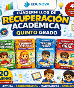 Cuadernillos de Recuperación Académica 5° de Primaria NEM | Paquete Completo 3 Periodos + Recuperación Final