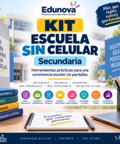 EduKIT Escuela sin Celular para Secundaria | Protocolos, Formatos, Carteles y Actividades
