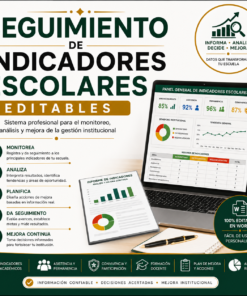 Seguimiento de Indicadores Escolares Editable en Word | Sistema para el Monitoreo y Evaluación de la Gestión Escolar