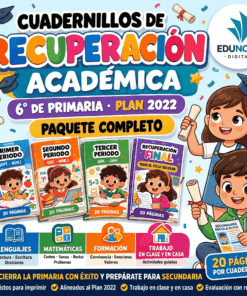 Cuadernillos de Recuperación Académica 6° de Primaria NEM | Paquete Completo 3 Periodos + Recuperación Final