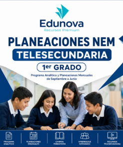 Planeaciones NEM Telesecundaria 1er Grado 2026-2027 | Programa Analítico y Planeación Mensual | Word Editable