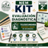 Kit de Evaluación Diagnóstica NEM Telesecundaria 2° 2026-2027 | 4 Herramientas para Evaluar y Atender el Rezago | Word y Excel Editable
