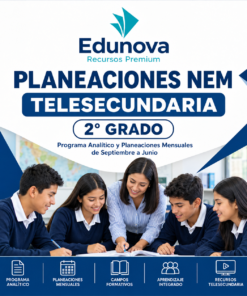 Planeaciones NEM Telesecundaria 2° Grado 2026-2027 | Programa Analítico y Planeación Mensual | Word Editable