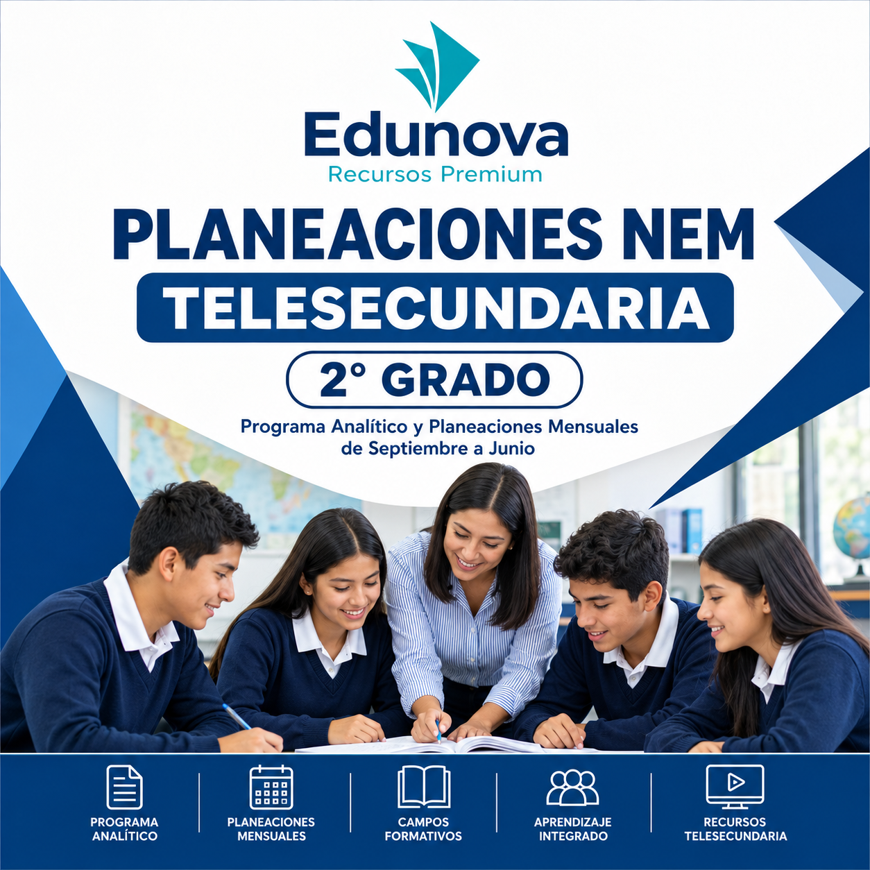 Planeaciones NEM Telesecundaria 2° Grado 2026-2027 | Programa Analítico y Planeación Mensual | Word Editable 1 Planeaciones NEM Telesecundaria 2° Grado 2026-2027 | Programa Analítico y Planeación Mensual | Word Editable