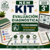 Kit de Evaluación Diagnóstica NEM Telesecundaria 3° 2026-2027 | 4 Herramientas para Evaluar y Atender el Rezago | Word y Excel Editable