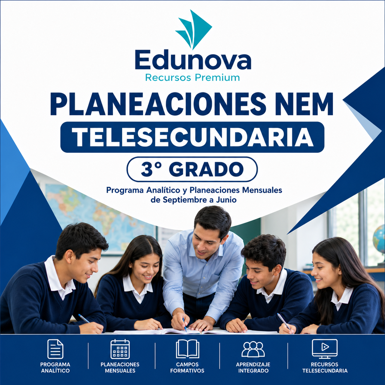 Planeaciones NEM Telesecundaria 3° Grado 2026-2027 | Programa Analítico y Planeación Mensual | Word Editable 1 Planeaciones NEM Telesecundaria 3° Grado 2026-2027 | Programa Analítico y Planeación Mensual | Word Editable