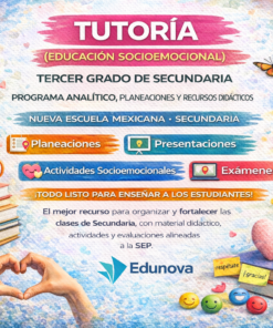 Tutoría 3 (Educación Socioemocional): Programa Analítico, Planeaciones y Recursos Didácticos