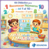 Kit Didáctico para Reconocer Números del 1 al 10 – Preescolar 2°
