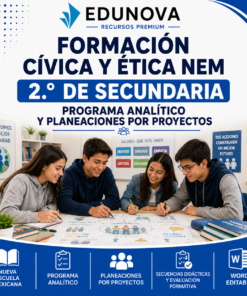 Formación Cívica y Ética NEM 2.º de Secundaria | Programa Analítico y Planeaciones por Proyectos 2026-2027 | Word Editable