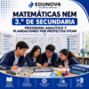 Matemáticas NEM 3.º de Secundaria | Programa Analítico y Planeaciones por Proyectos STEAM 2026-2027 | Word Editable