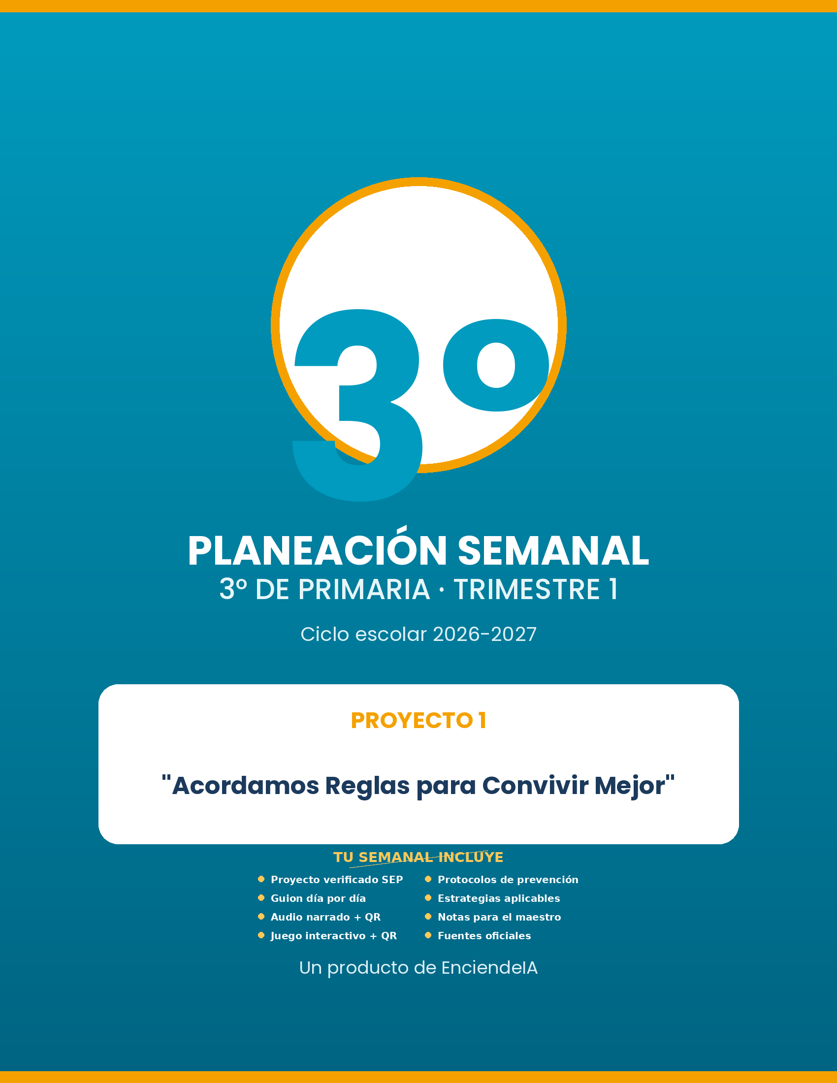 Planeación Semanal 3° Primaria NEM — Proyecto "Acordamos Reglas para Convivir Mejor" — Trimestre 1 (Editable) 1 Planeación Semanal 3° Primaria NEM — Proyecto "Acordamos Reglas para Convivir Mejor" — Trimestre 1 (Editable)
