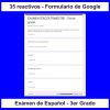 Examen interactivo en los formularios de Google para las clases virtuales