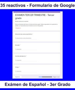 Examen interactivo en los formularios de Google para las clases virtuales