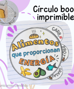 Círculo book de Carbohidratos, Proteínas y Grasas