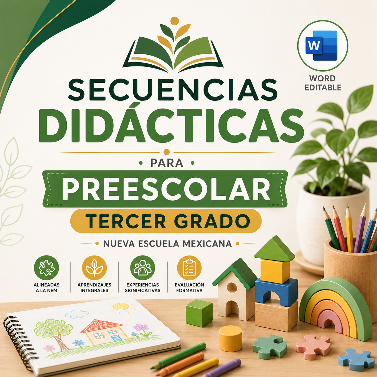 Secuencias Didácticas para Preescolar Tercer Grado | Planeaciones NEM 2026-2027 | Word Editable 1 Secuencias Didácticas para Preescolar Tercer Grado | Planeaciones NEM 2026-2027 | Word Editable