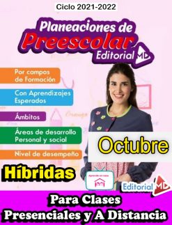 Planeación de preescolar híbrida (octubre) ciclo 2021-2022