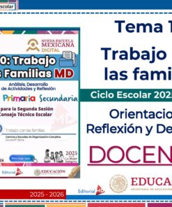 Tema 10 Contestado: Trabajo con las familias CTE NEM 2025 - 2026 (Todos los Niveles) 35 Cartel digital en español del